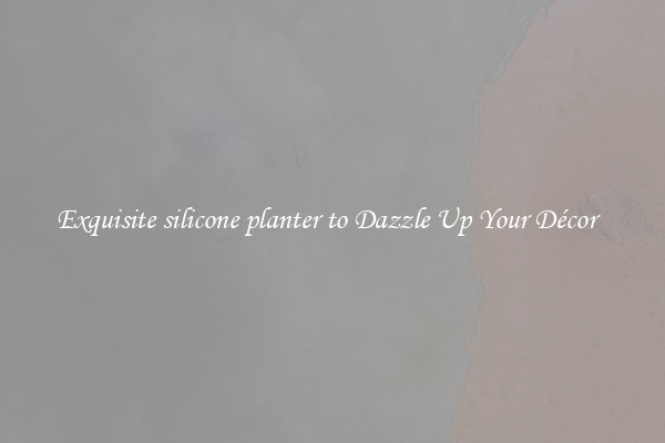 Exquisite silicone planter to Dazzle Up Your Décor  