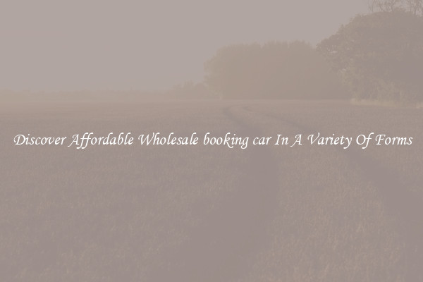 Discover Affordable Wholesale booking car In A Variety Of Forms