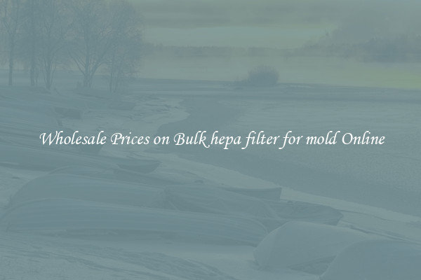 Wholesale Prices on Bulk hepa filter for mold Online