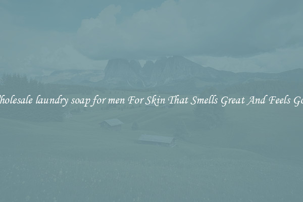 Wholesale laundry soap for men For Skin That Smells Great And Feels Good