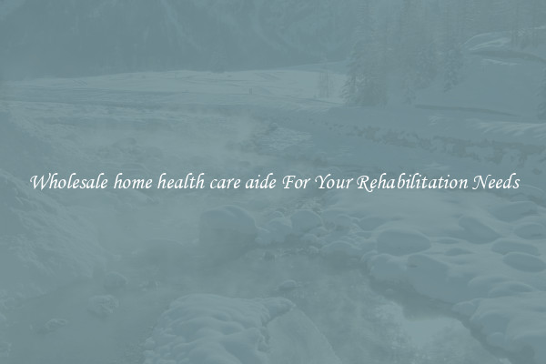 Wholesale home health care aide For Your Rehabilitation Needs