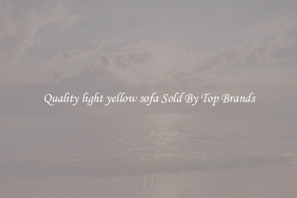 Quality light yellow sofa Sold By Top Brands