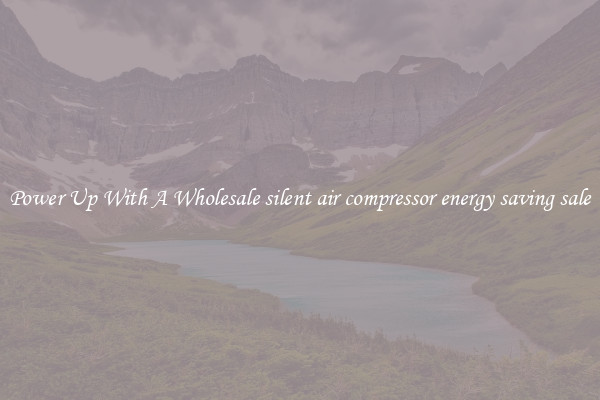 Power Up With A Wholesale silent air compressor energy saving sale