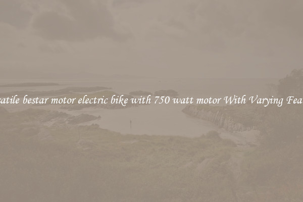 Versatile bestar motor electric bike with 750 watt motor With Varying Features