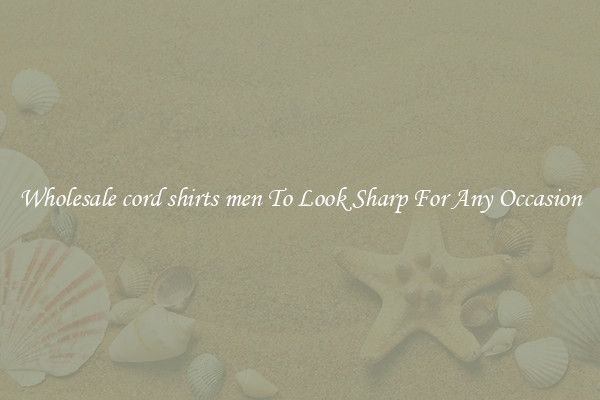 Wholesale cord shirts men To Look Sharp For Any Occasion