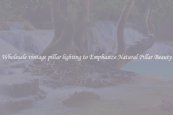 Wholesale vintage pillar lighting to Emphasize Natural Pillar Beauty