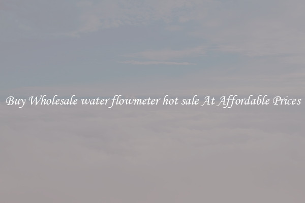 Buy Wholesale water flowmeter hot sale At Affordable Prices