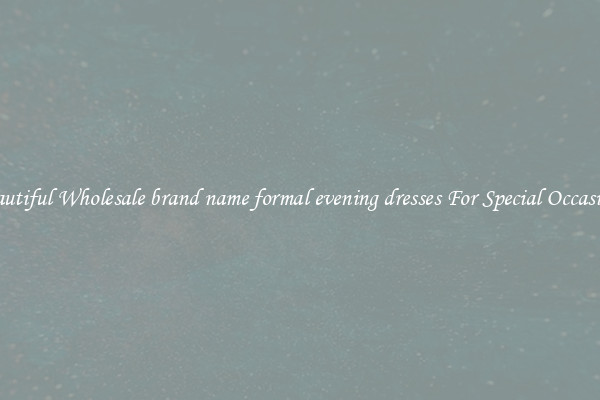 Beautiful Wholesale brand name formal evening dresses For Special Occasions