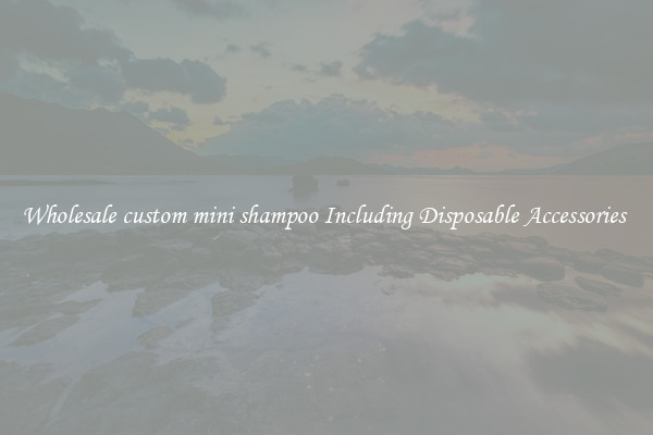 Wholesale custom mini shampoo Including Disposable Accessories 